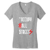 occupy all streets as seen on jay Women's V-Neck T-Shirt