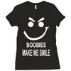boobies make me smile Ladies Fitted T-Shirt