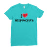 I Love Acupuncture Ladies Fitted T-Shirt
