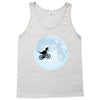 Biker Dinosaur - Dinosaur Riding A Bike To The Moon Tank Top