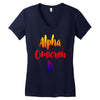 Alpha Omicson Pi Women's V-Neck T-Shirt