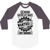 Gemini Hated By Many Wanted By Plenty 3/4 Sleeve Shirt
