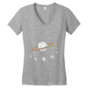 saturn go round Women's V-Neck T-Shirt