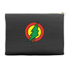 hero holidays   xmas, christmas tree superhero logo Accessory Pouches