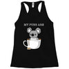 my puns are Racerback Tank