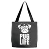 pug life dog Tote Bags