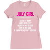 July Girl Hated By Many Ladies Fitted T-Shirt