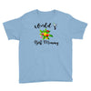 world's best mommy with flowers Youth Tee