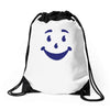 wall bust thirst quench Drawstring Bags
