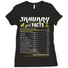 January Girl Facts Capricorn Ladies Fitted T-Shirt