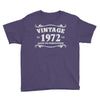vintage 1972 aged to perfection Youth Tee