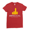 antisocial Ladies Fitted T-Shirt