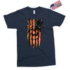 skull us flag Exclusive T-shirt