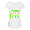 dj volume,funny Maternity Scoop Neck T-shirt