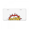 POW! Funny Explosion Cartoon License Plate