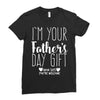 I'm Your Father's Day Gift Mom Says You're Welcome Ladies Fitted T-Shirt