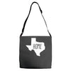 home texas outline Adjustable Strap Totes