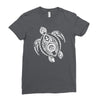 hawaiian turtle tribal art Ladies Fitted T-Shirt