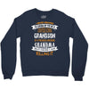 Super Cool Grandson Of A Freaking Awesome Grandma Crewneck Sweatshirt