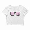 kacamata bujur Crop Top