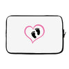 Baby Girl with Heart Any Name Customized Laptop sleeve