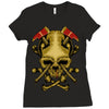 skull axe Ladies Fitted T-Shirt