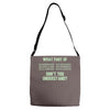 what part of binary code don't you understand Adjustable Strap Totes