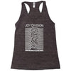 joy division unknown pleasures rock band Racerback Tank