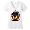 pumpkitten Women's V-Neck T-Shirt