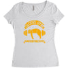 sloths gym   train hard tomorrow Women's Triblend Scoop T-shirt