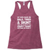 my kids made me bald tired funny Racerback Tank
