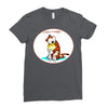 calvin hobbes Ladies Fitted T-Shirt
