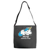 sad unicorn Adjustable Strap Totes