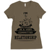 I Am Music Actually In A Very Commited Relationship Ladies Fitted T-Shirt