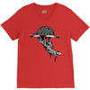 zombie eating brains V-Neck Tee