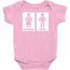 restroom sign sticker vinyl decal Baby Onesie