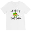 world's best sister with flowers V-Neck Tee