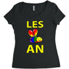 gay pride parade lgbt lesbian gay bi trans queer pan light Women's Triblend Scoop T-shirt