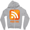 rss feed me Zipper Hoodie