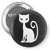 white cat funny Pin-back button