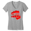 fight cancer Women's V-Neck T-Shirt