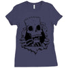 bart skull Ladies Fitted T-Shirt