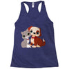 nice cat and dog Racerback Tank