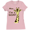 moo, i'm a goat Ladies Fitted T-Shirt