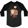 french toast kiss 3/4 Sleeve Shirt
