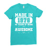 made in 1978 40 years of being awesome Ladies Fitted T-Shirt