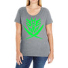 autobot and decepticon symbols Ladies Curvy T-Shirt