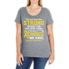 We Don't Know How Strong We Really Are Until Being Strong Is The Only Ladies Curvy T-Shirt