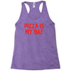 pizza is my bae ringer Racerback Tank