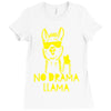 no drama llama (2) Ladies Fitted T-Shirt